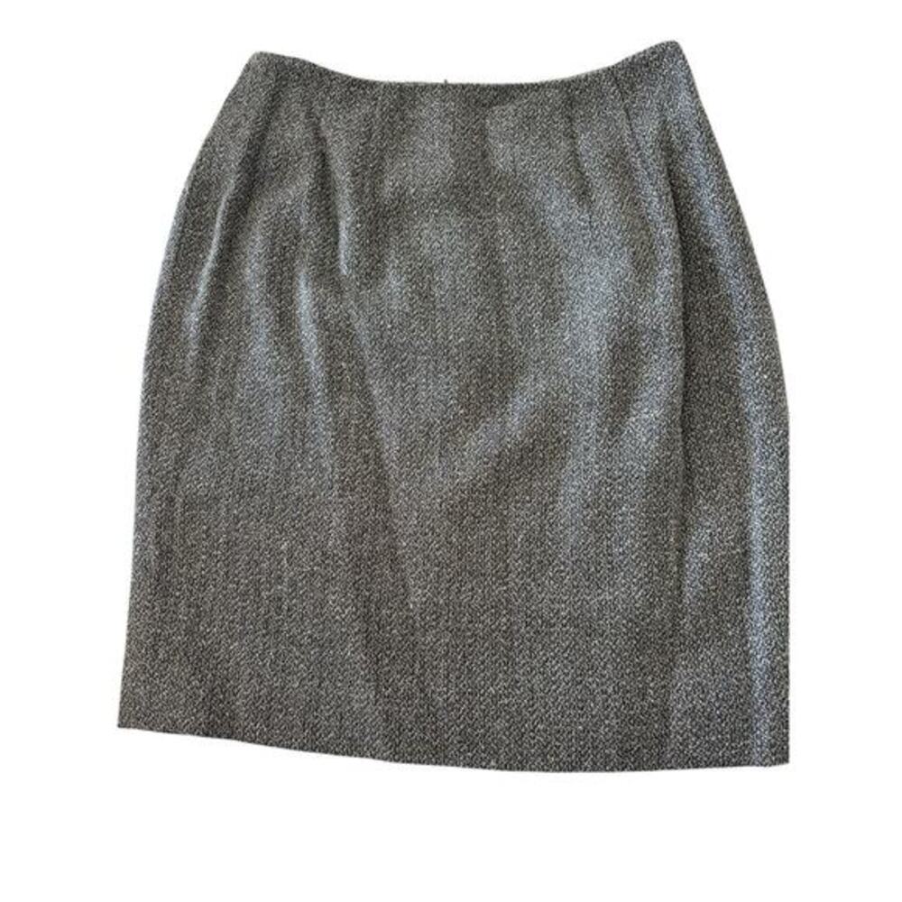 Linda Allard Ellen Tracy Silk Blend Pencil Skirt Size 4